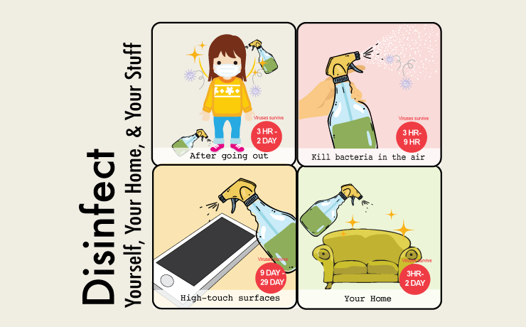 Disinfect Yourself, Your Home, & Your Stuff