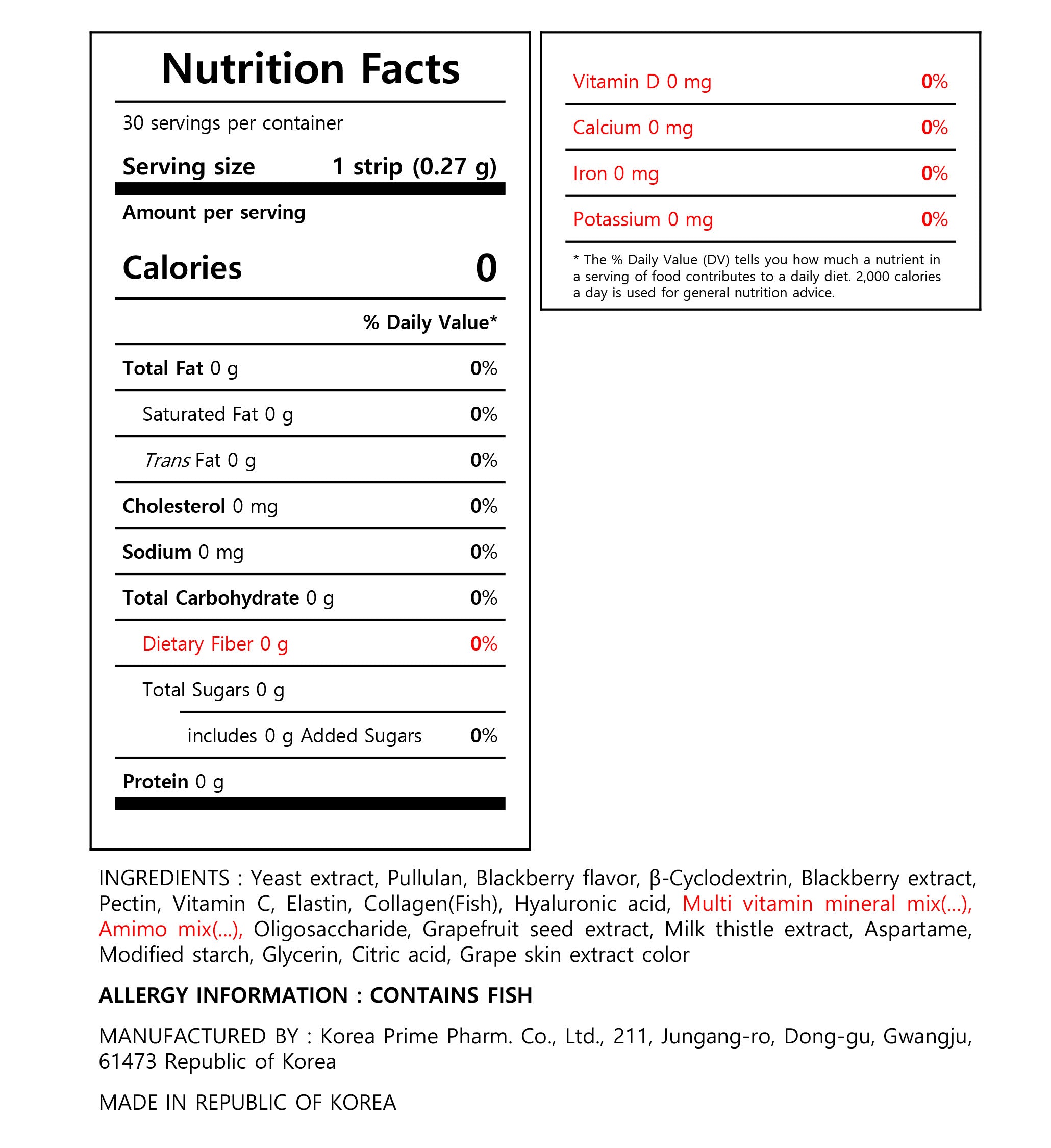 BLACKBERRY MULTI GLUTATHIONE FILM