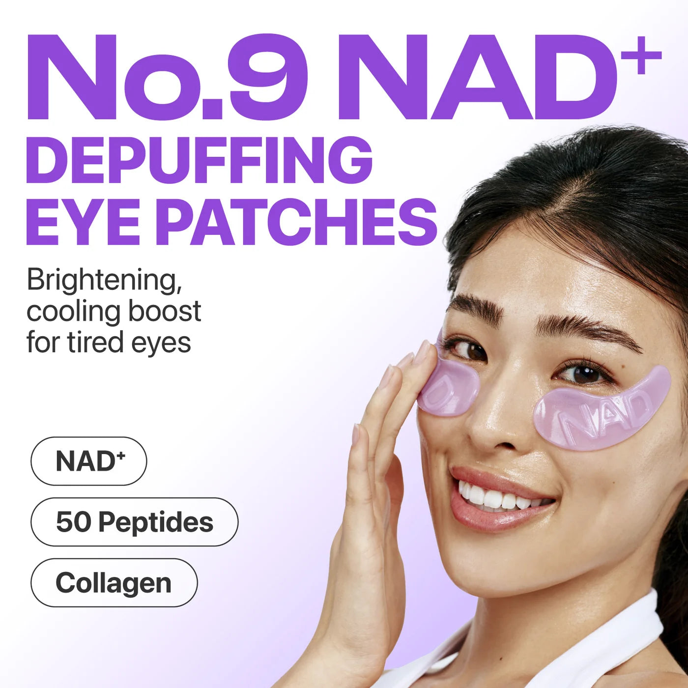 No.9 NAD Collagen Under Eye Patches-5 Pairs