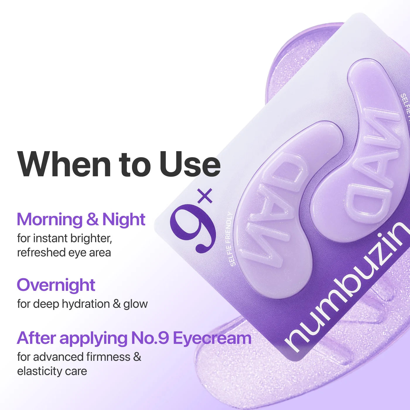 No.9 NAD Collagen Under Eye Patches-5 Pairs