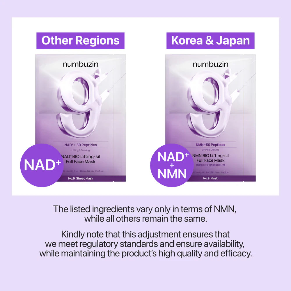 No.9 NAD+ BIO Lifting-sil Full Face Mask