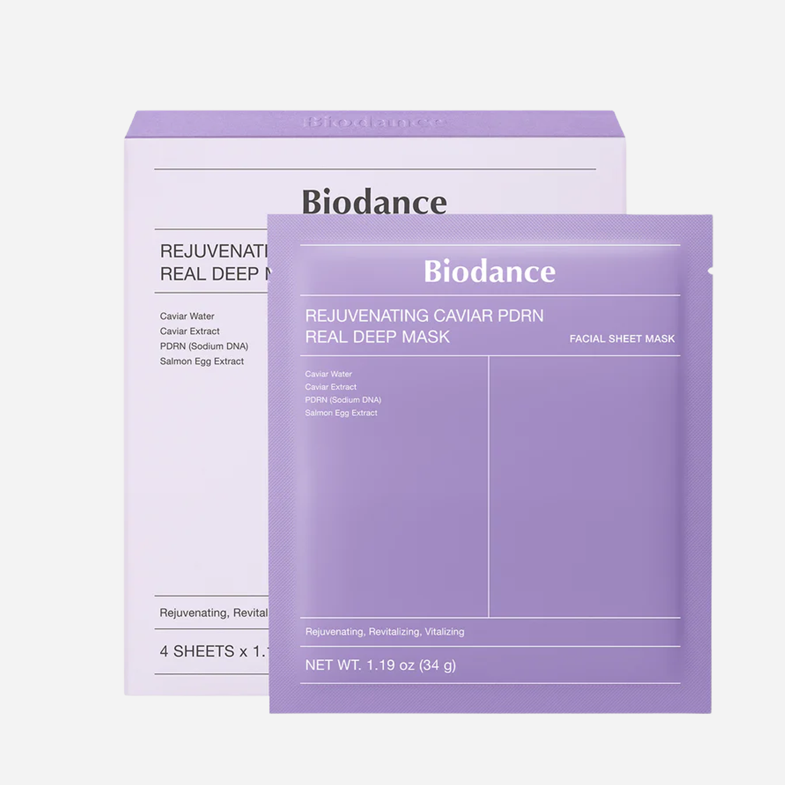 REJUVENATING CAVIAR PDRN REAL DEEP MASK 4EA