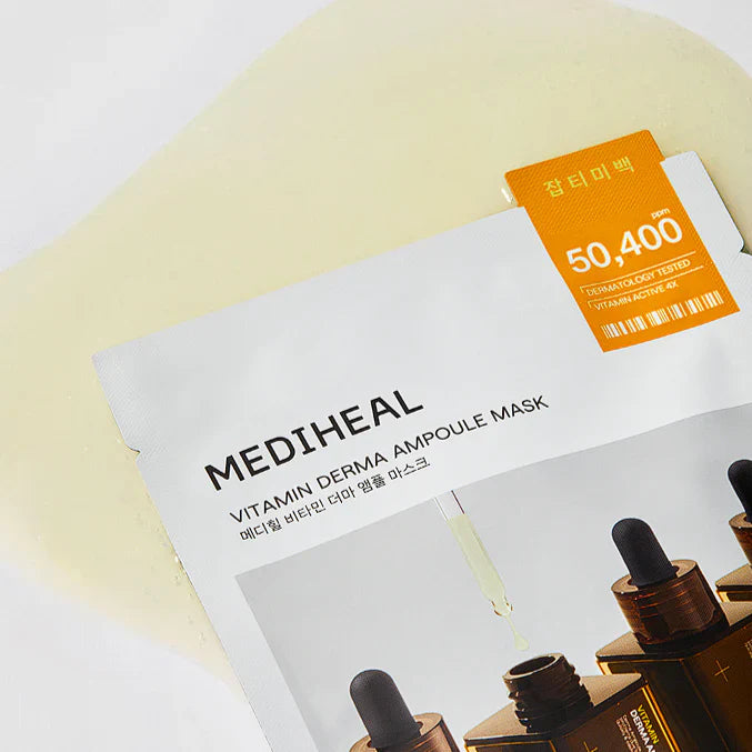 MEDIHEAL VITAMIN DERMA AMPOULE MASK