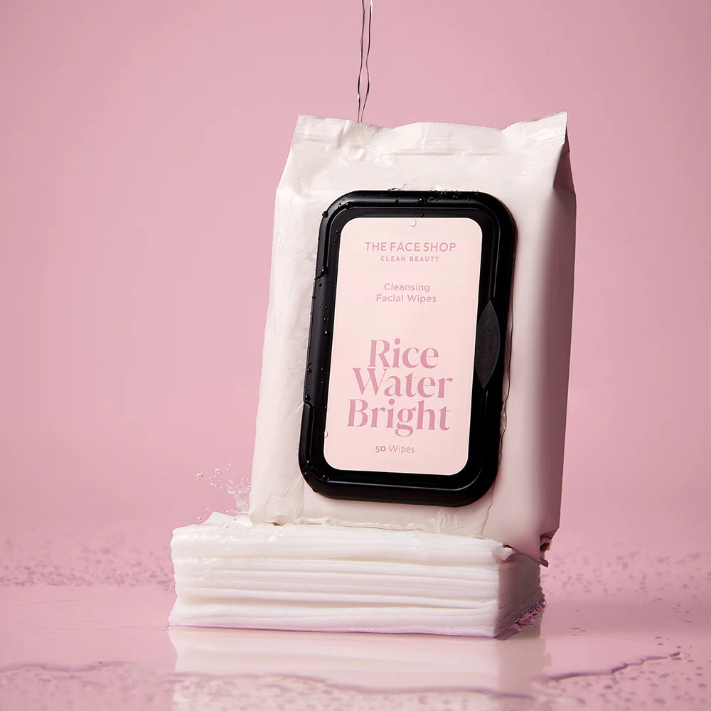THEFACESHOP RICE WATER BRIGHT CLEANSING WIPES