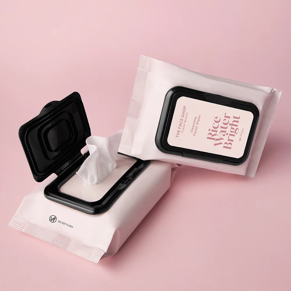 THEFACESHOP RICE WATER BRIGHT CLEANSING WIPES