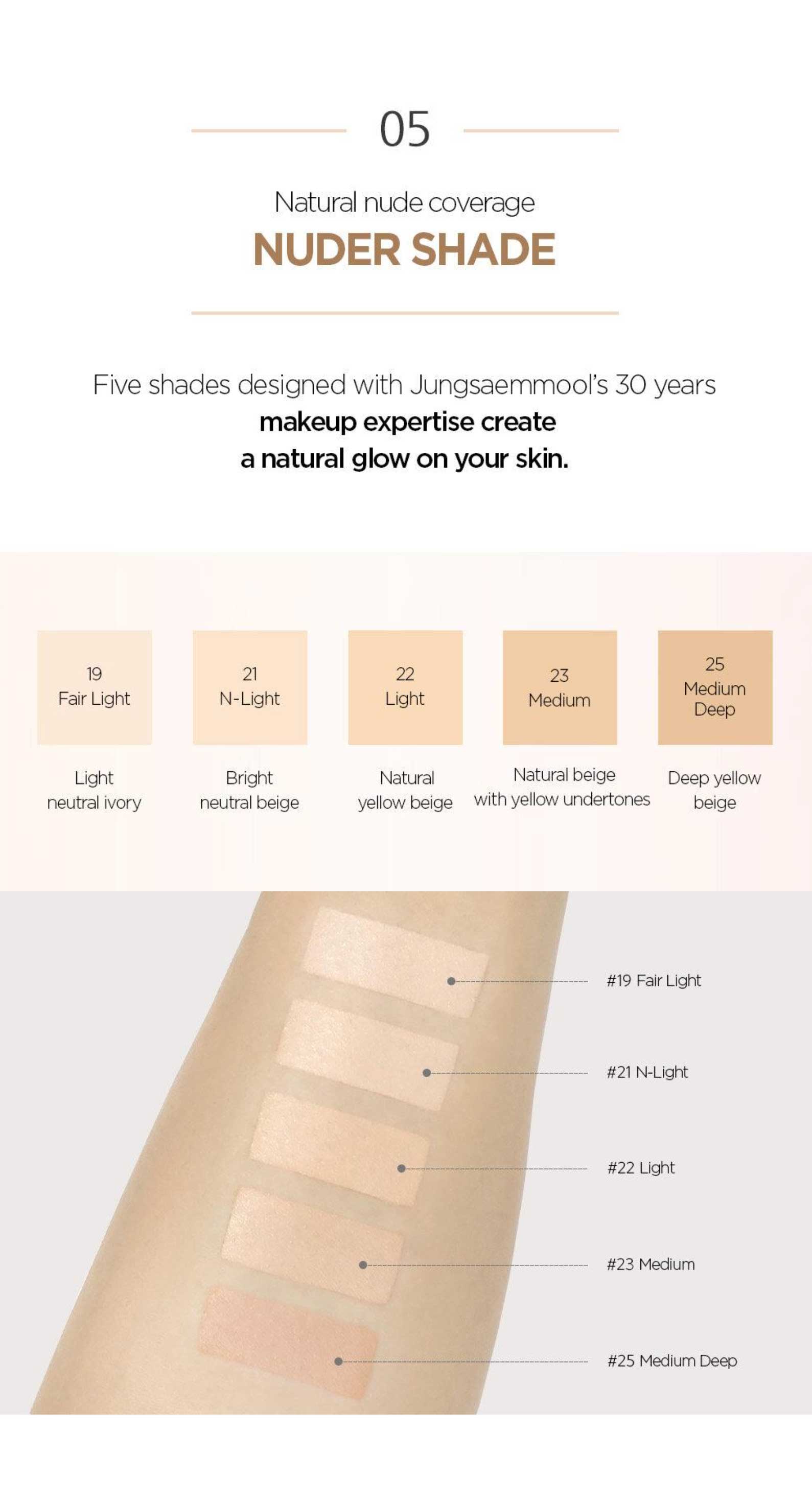 JUNGSAEMMOOL Skin Nuder Cover Layer Cushion (Refill Included)