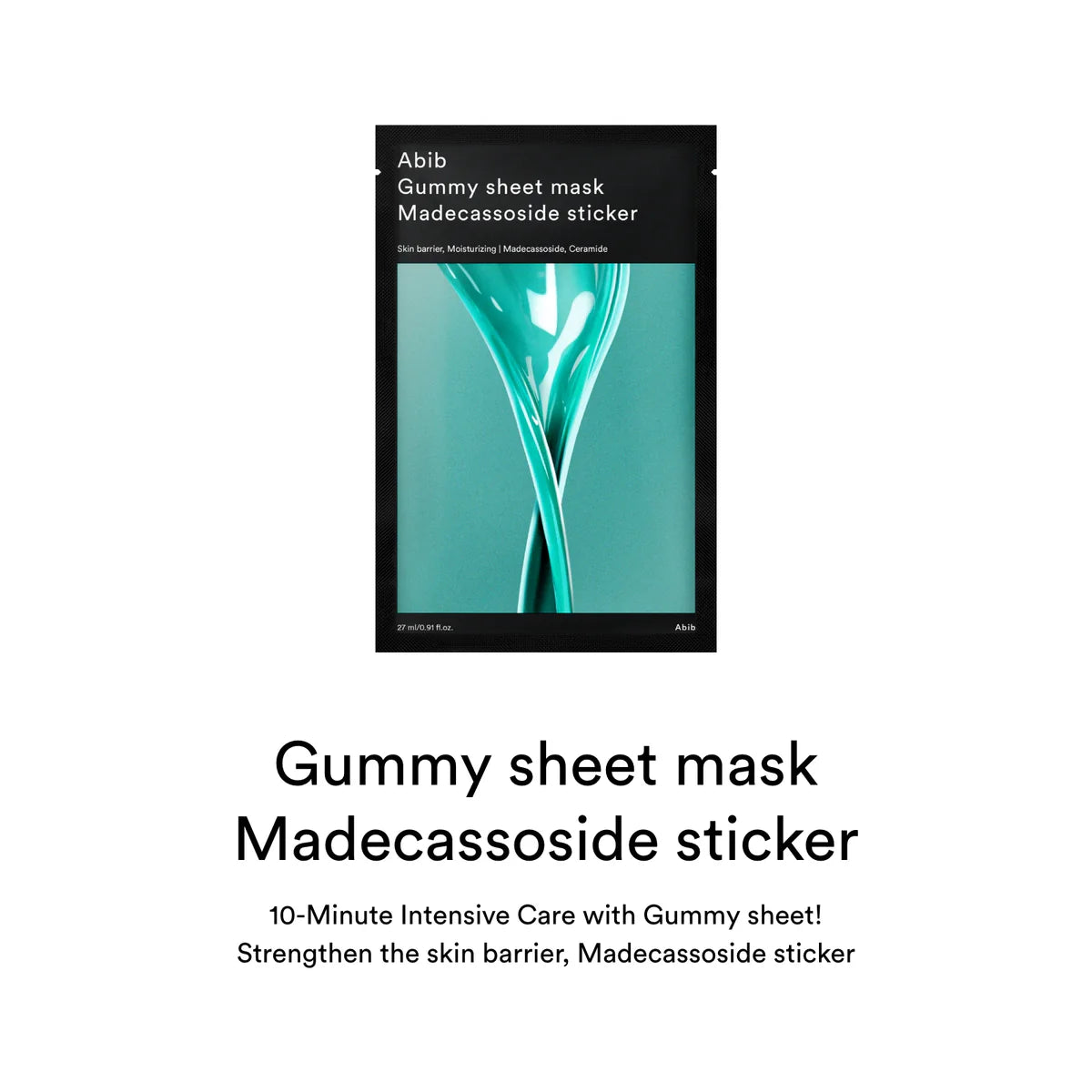 Abib Gummy sheet mask Madecassoside sticker