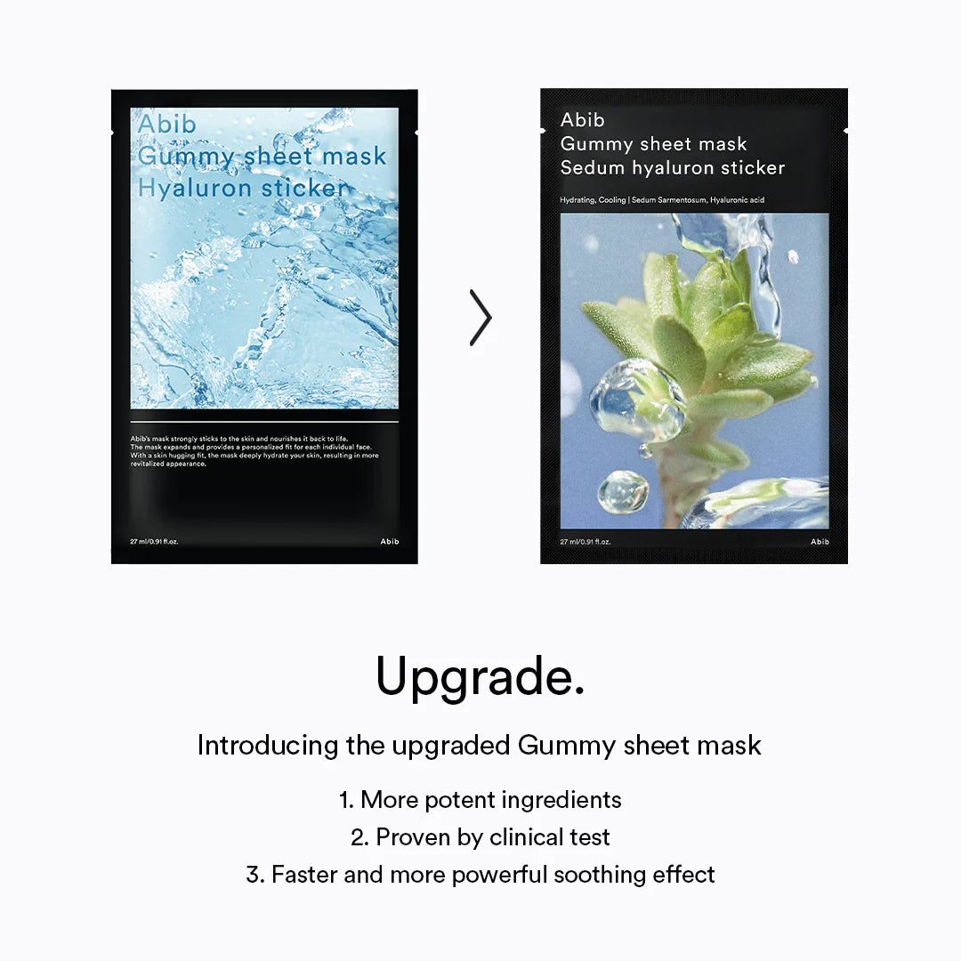 Gummy Sheet Mask Sedum Hyaluron Sticker