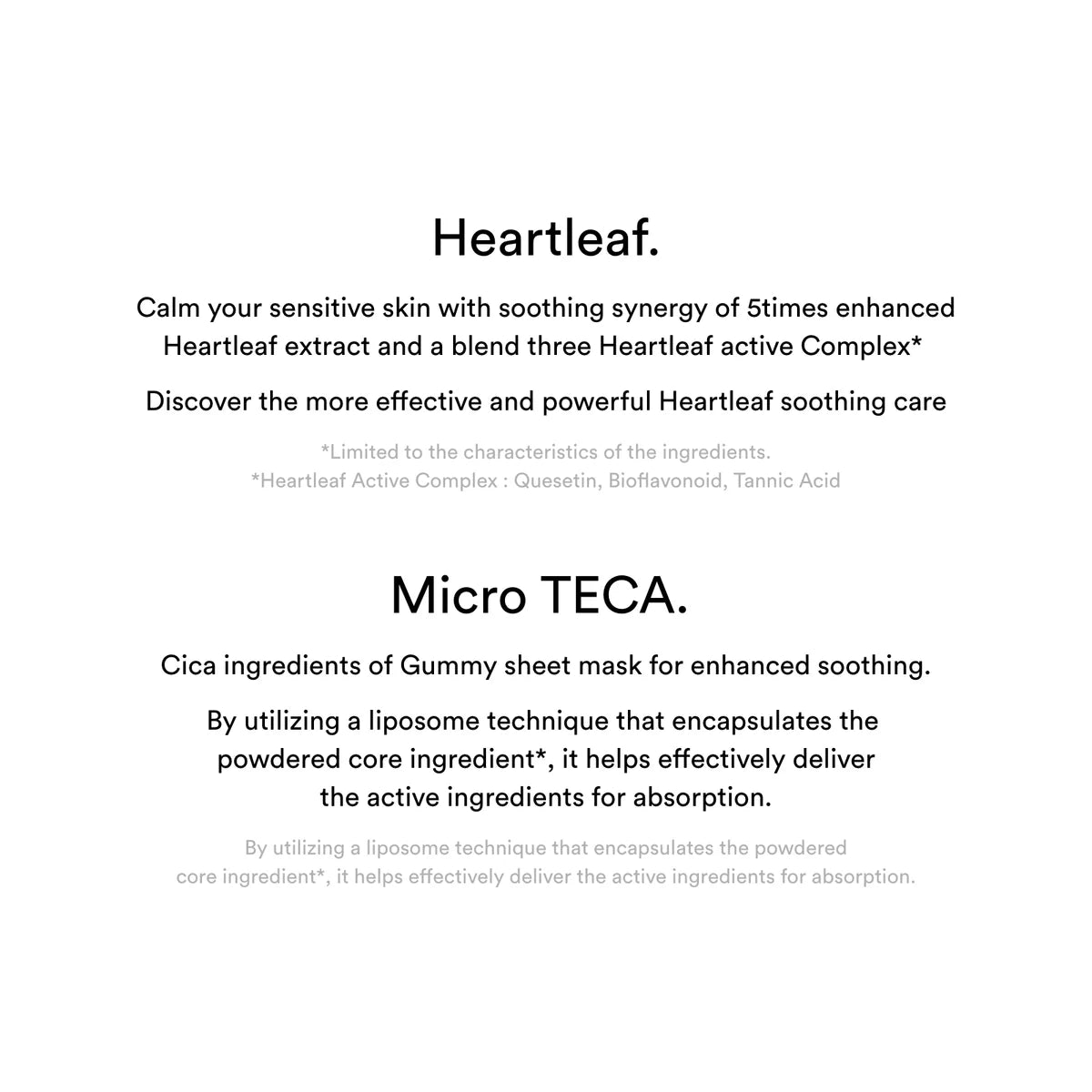 Abib Gummy sheet mask Heartleaf sticker