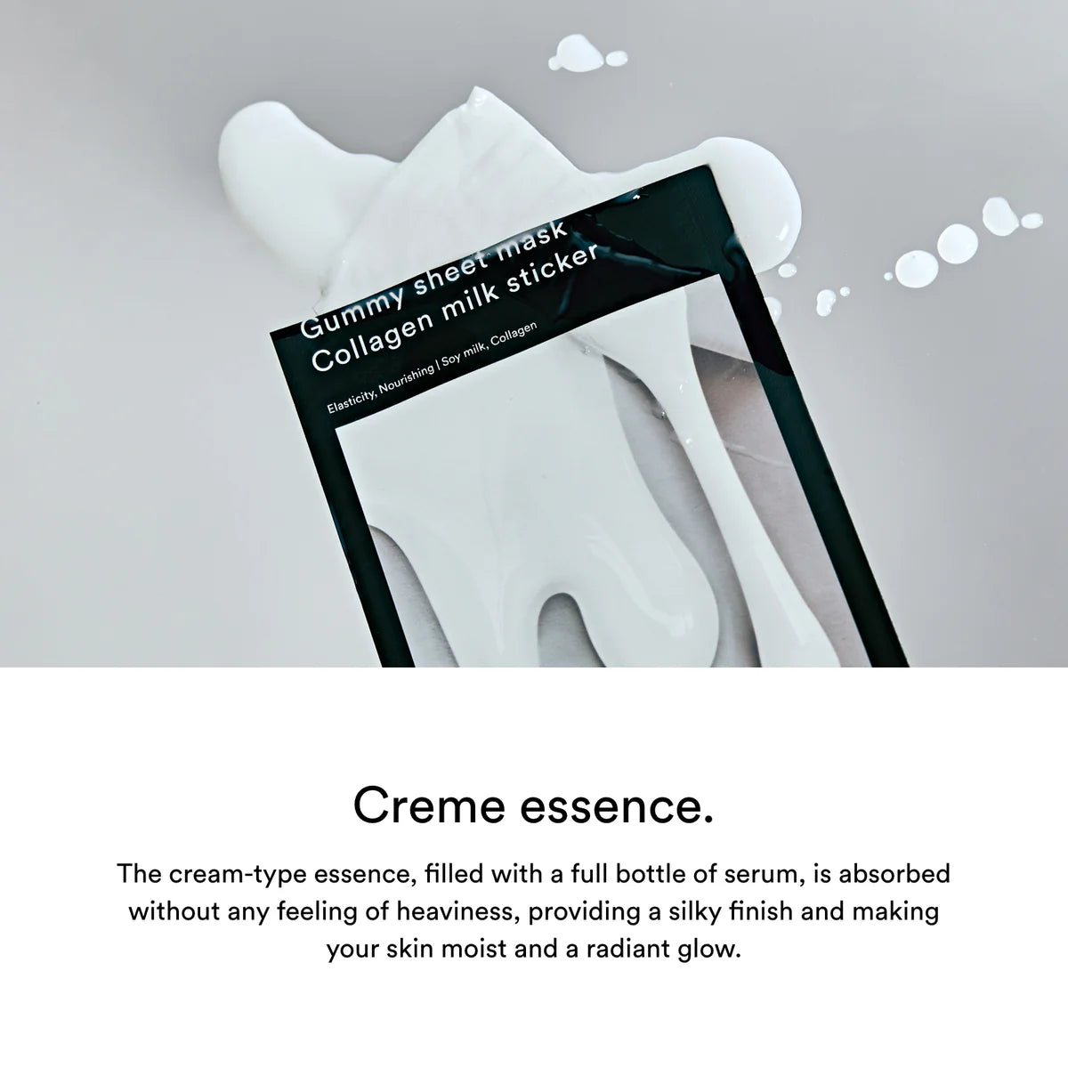 Abib Gummy sheet mask Collagen milk sticker