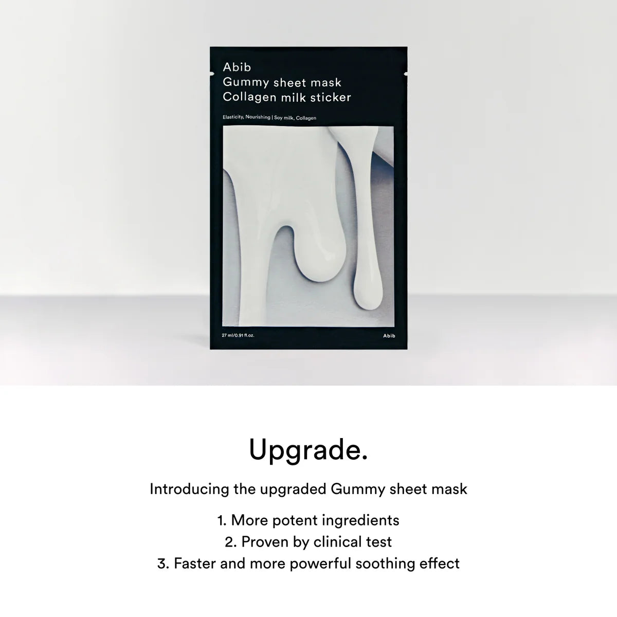 Abib Gummy sheet mask Collagen milk sticker