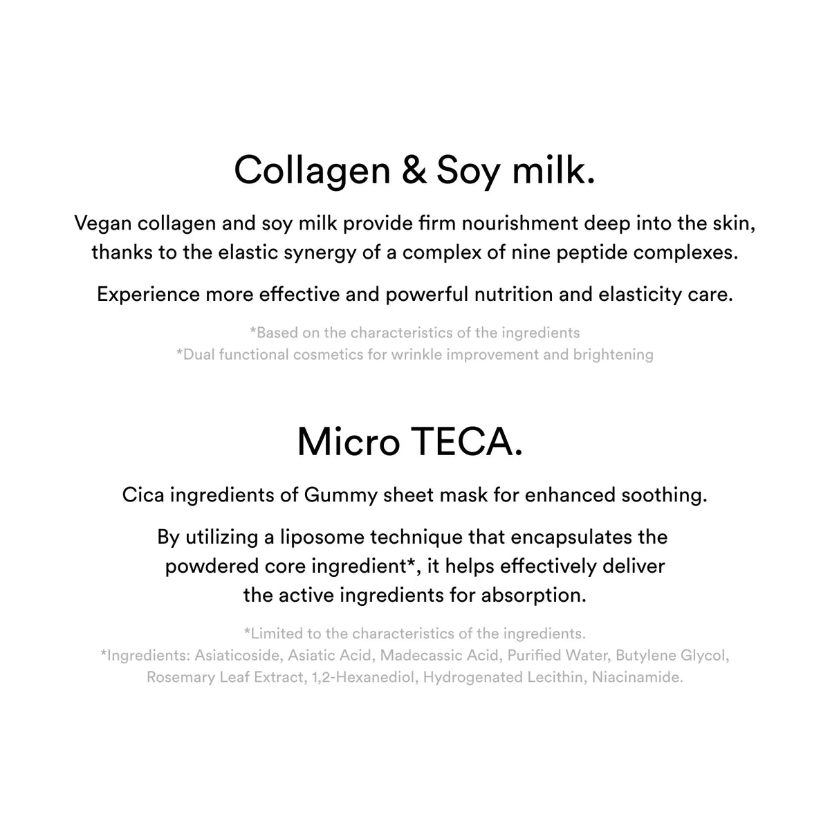 Abib Gummy sheet mask Collagen milk sticker