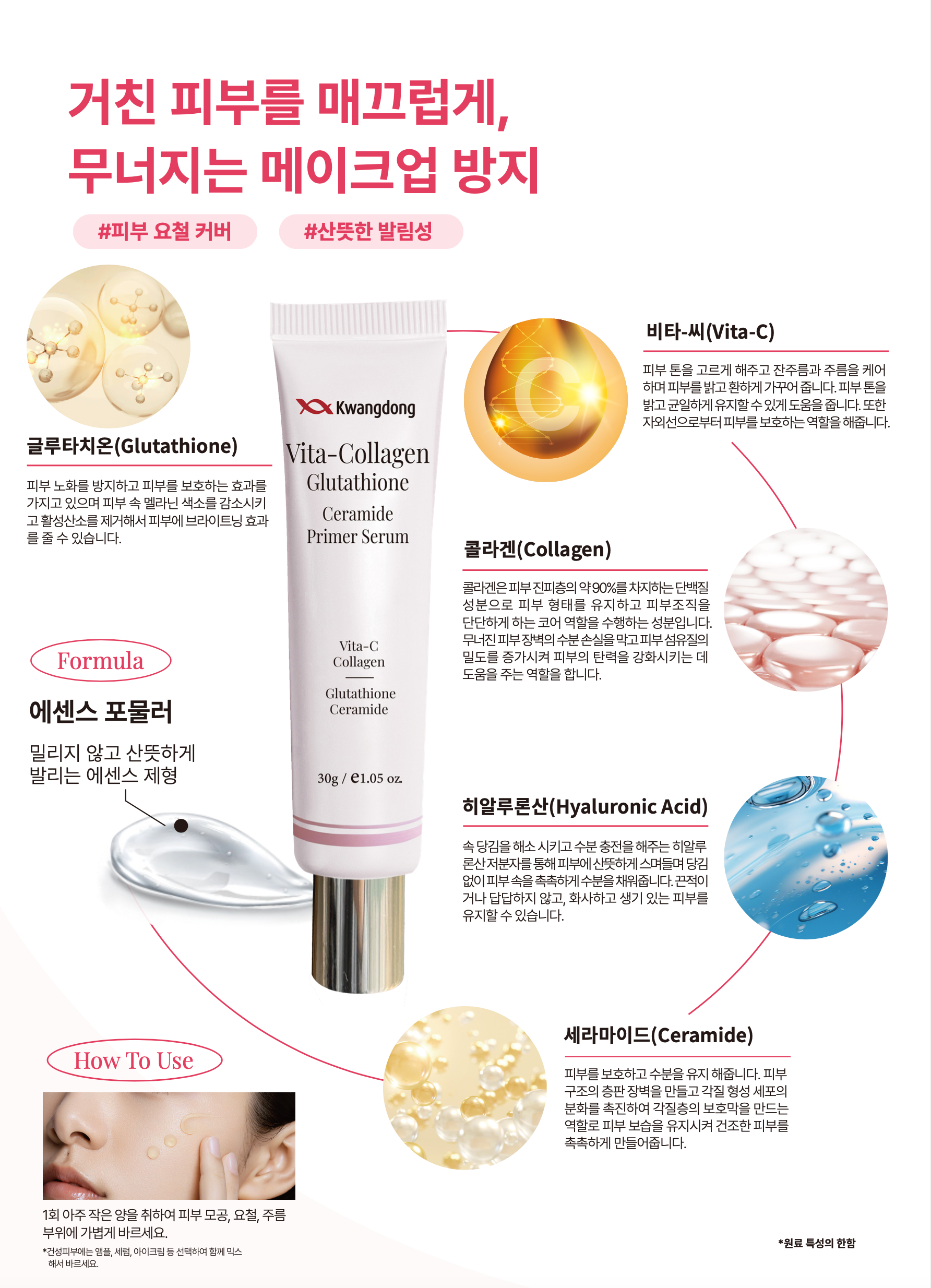 VITA COLLAGEN GLUTATHIONE CERAMIDE PRIMER SERUM+HYDROP AMPOULE