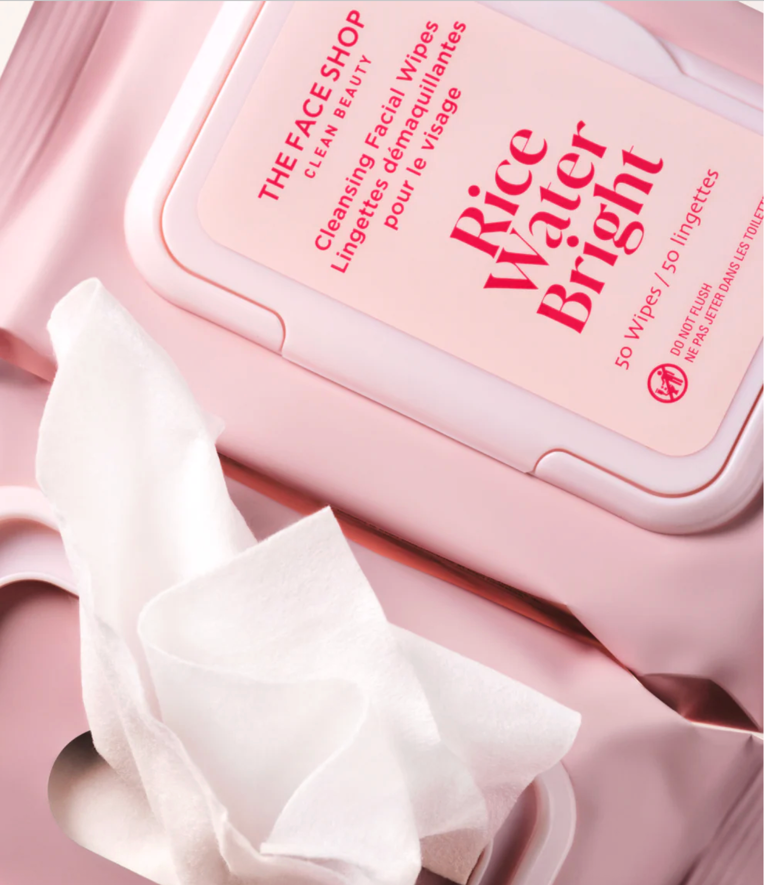 THEFACESHOP RICE WATER BRIGHT CLEANSING WIPES