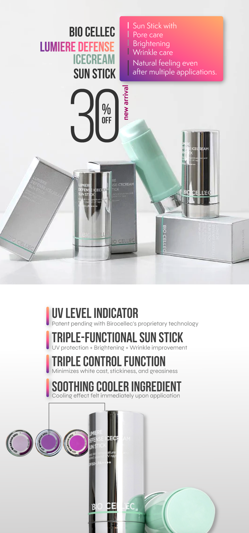 Bio Cellec Lumiere Defense Icecream Sun Stick
