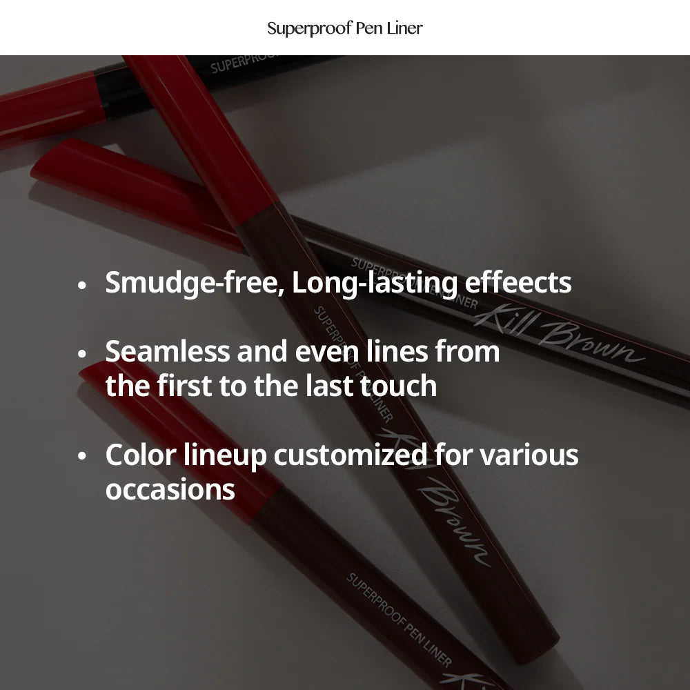 CLIO SUPERPROOF PEN LINER KILL BLACK