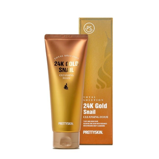 TOTAL SOLUTION 24K GOLD SNAIL CLEANSING FOAM