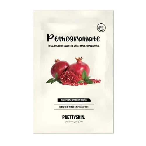 PRETTYSKIN TOTAL SOLUTION ESSENTIAL SHEET MASK |  POMEGRANATE