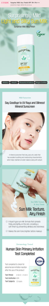 ETUDE HOUSE SUNPRISE MILD AIRY FINISH