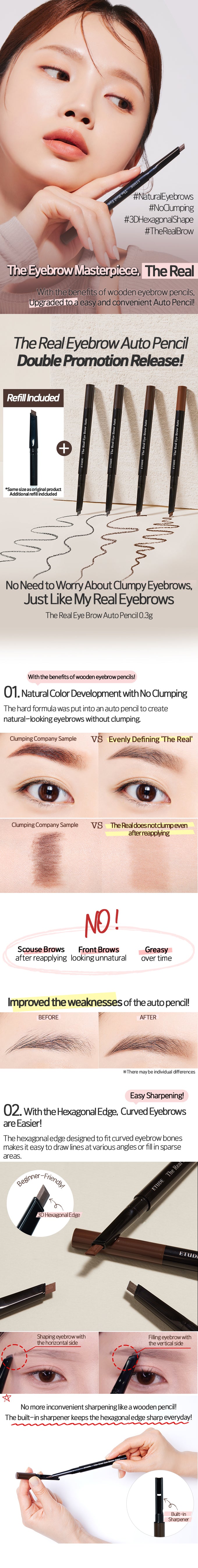 The real eye brow auto pencil
