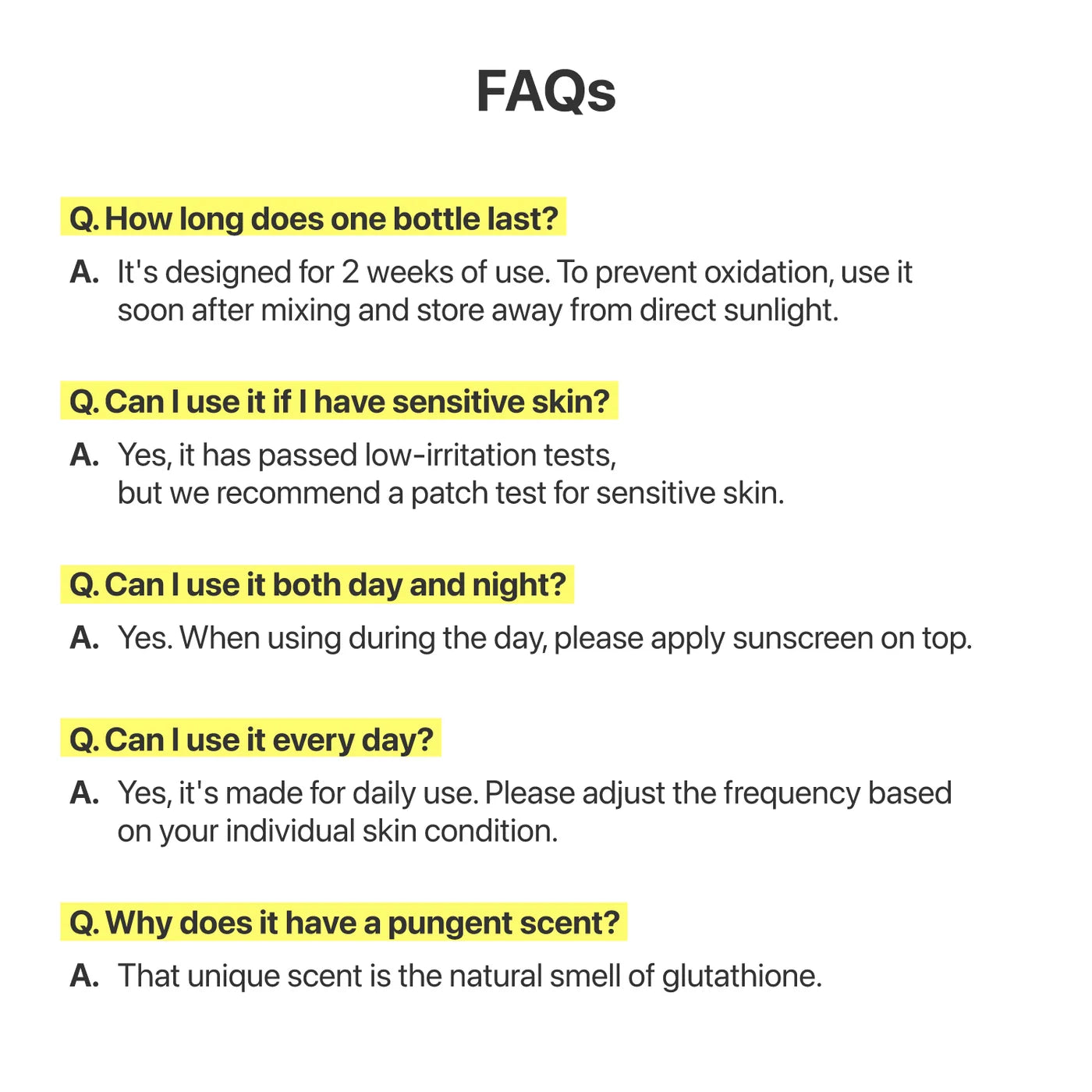 No.5 Glutathione TXA Advanced Dark Spot Ampoule Concentrate