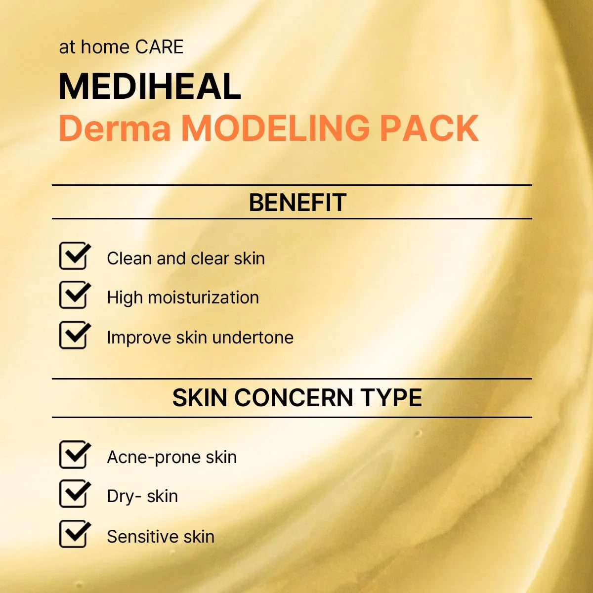 MEDIHEAL DERMA MODELING PACK [VITAMIN BRIGHTENING]