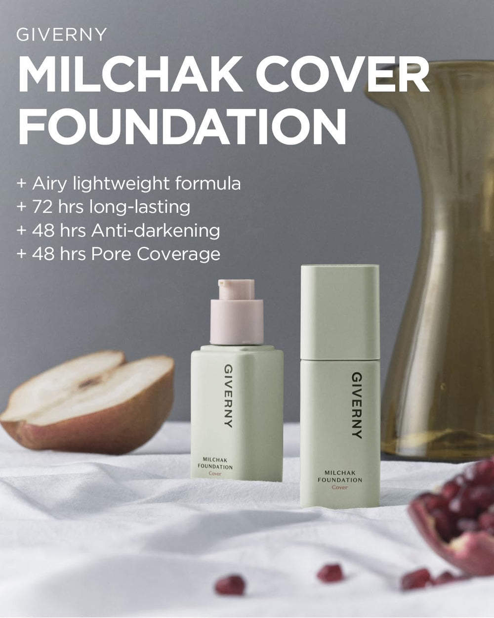 Amazon.com : GIVERNY Milchak Cover Foundation #21 Light