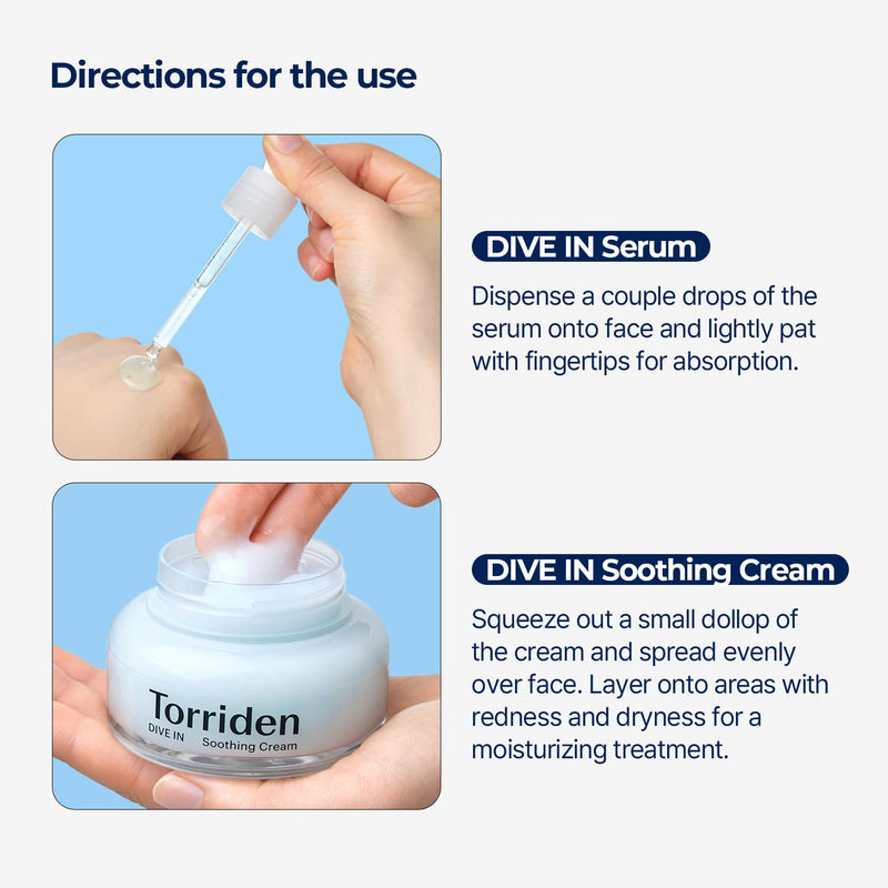 TORRIDEN DIVE IN SERUN + SOOTHING CREAM HYALURONIC ACID CARE SET