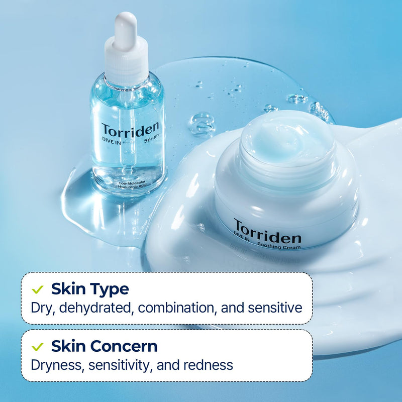 TORRIDEN DIVE IN SERUN + SOOTHING CREAM HYALURONIC ACID CARE SET