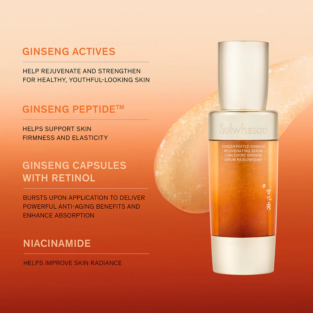 SULHWASOO CONCENTRATED GINSENG REJUVENATING SERUM 50ml | Visibly Firm & Lift