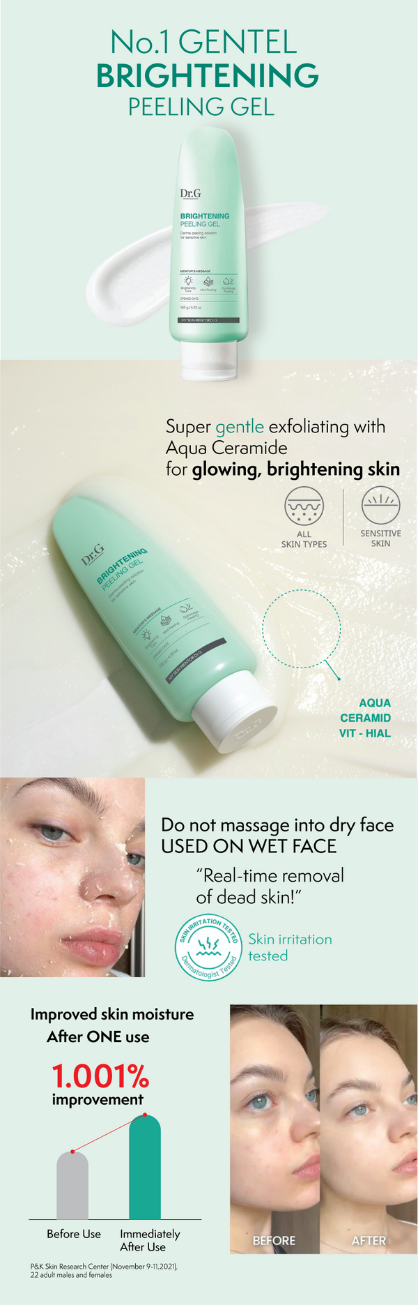 DR.G BRIGHTENING PEELING GEL 120G
