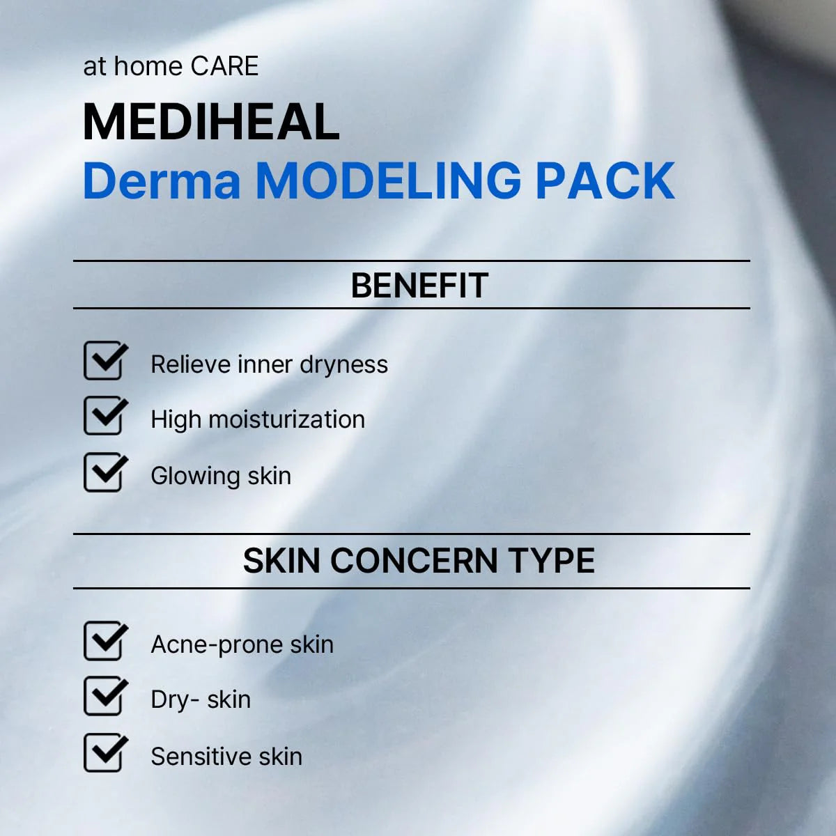MEDIHEAL DERMA MODELING PACK [HYALURONATE MOISTURE]