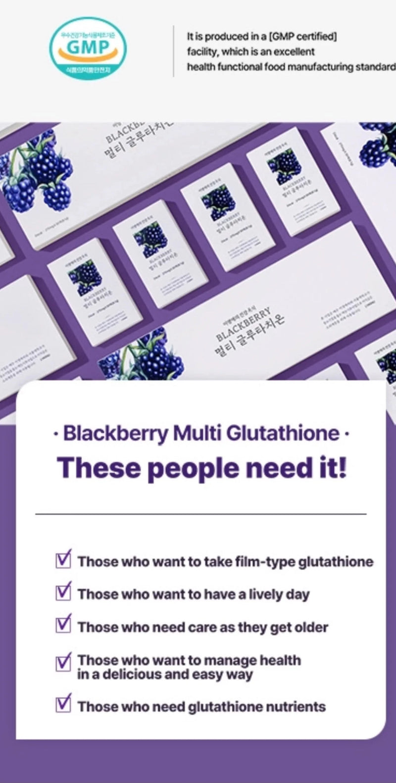 BLACKBERRY MULTI GLUTATHIONE FILM