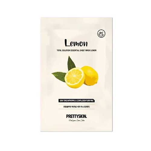 PRETTYSKIN TOTAL SOLUTION ESSENTIAL SHEET MASK |  LEMON