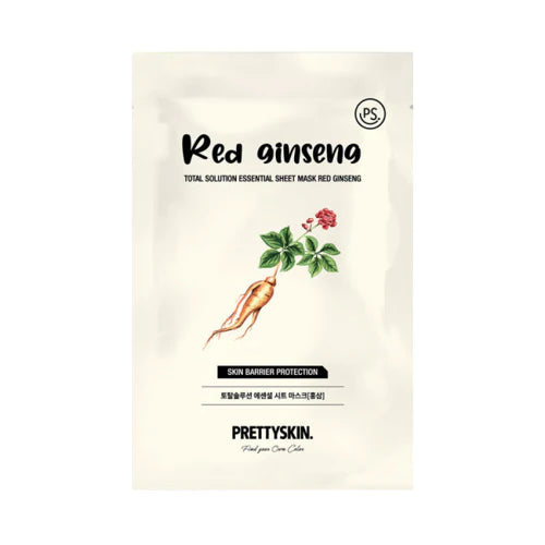 PRETTYSKIN TOTAL SOLUTION ESSENTIAL SHEET MASK | RED GINSENG