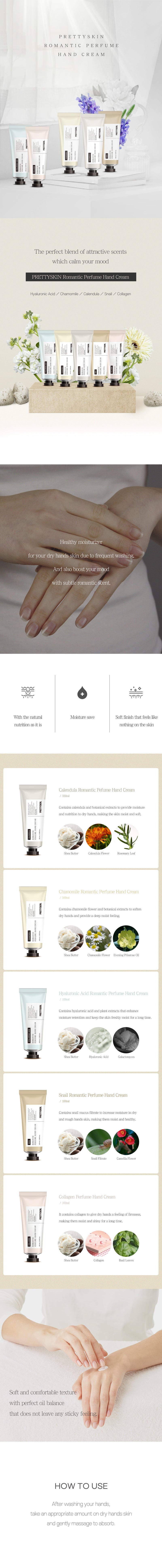 PRETTYSKIN ROMANTIC PERFUME HAND CREAM