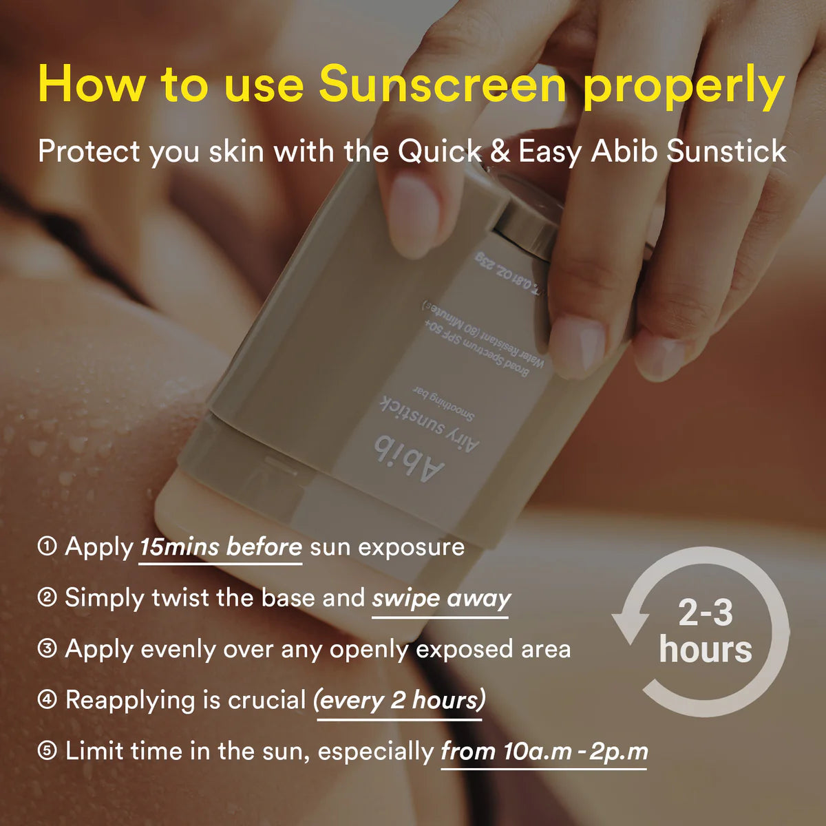 Airy Sunstick - smoothing bar