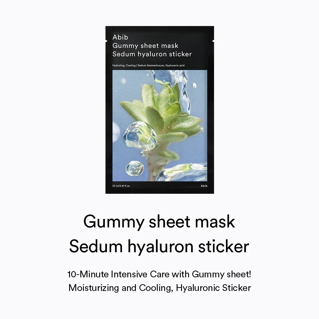 Gummy Sheet Mask Sedum Hyaluron Sticker