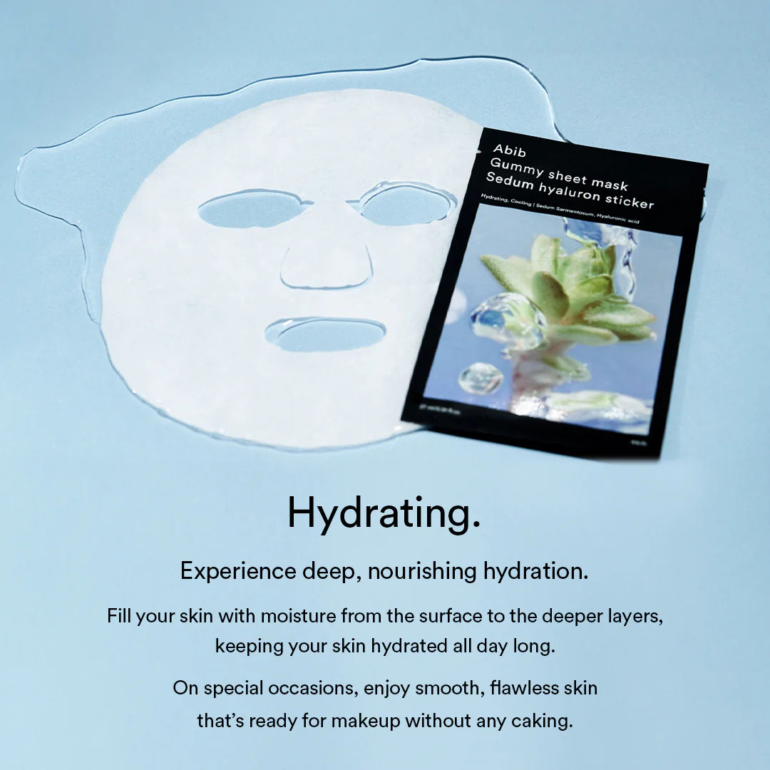 Gummy Sheet Mask Sedum Hyaluron Sticker