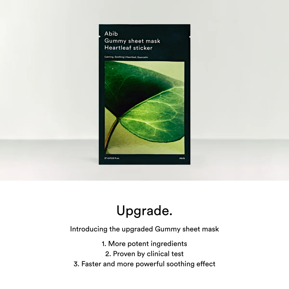 Abib Gummy sheet mask Heartleaf sticker