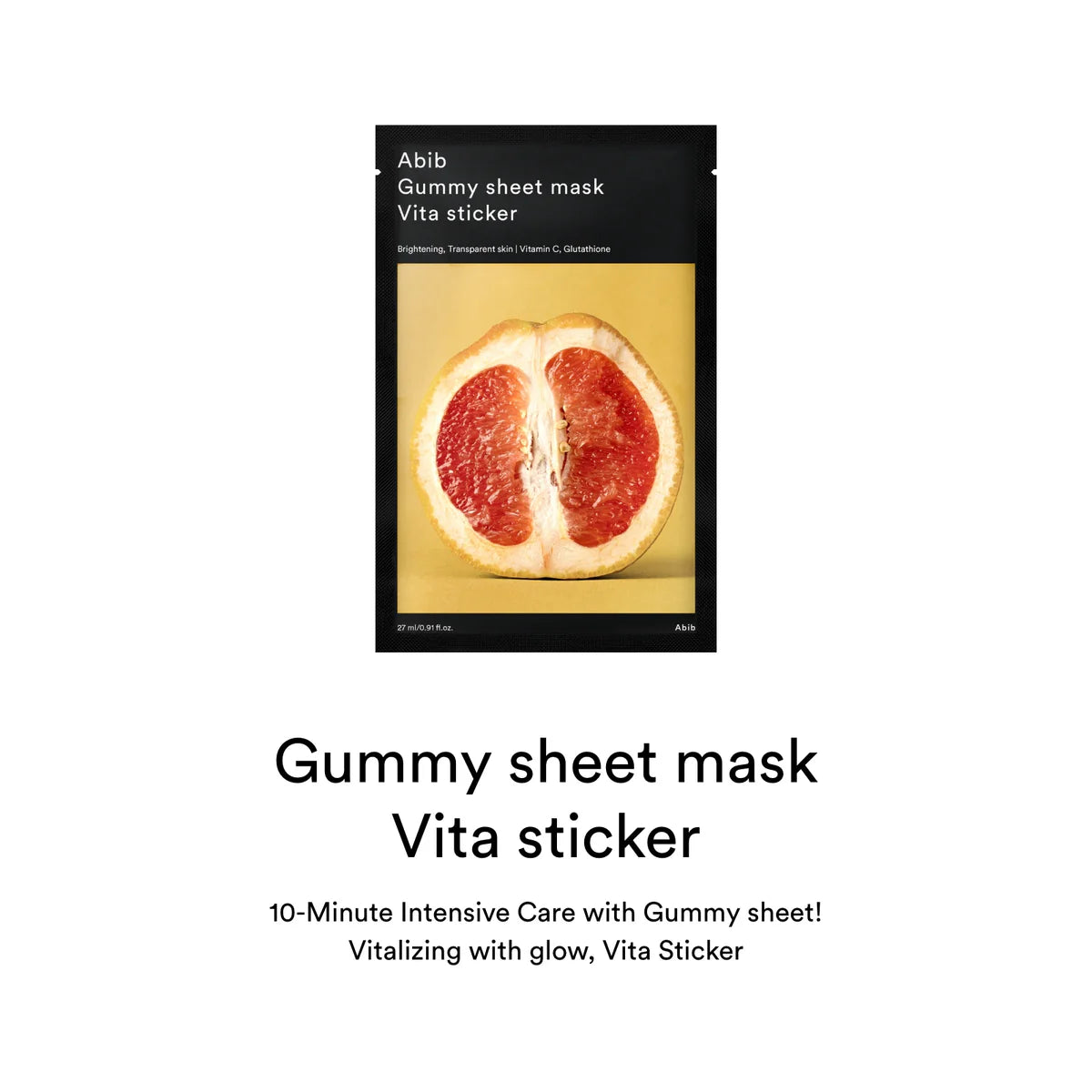 Abib Gummy sheet mask Collagen milk sticker