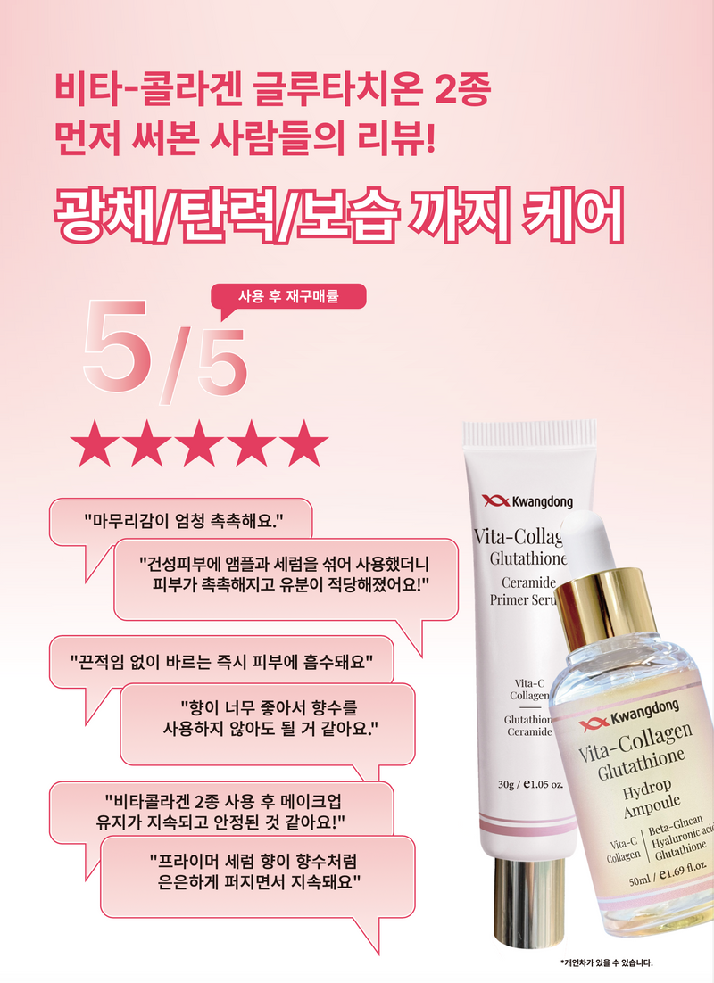VITA COLLAGEN GLUTATHIONE CERAMIDE PRIMER SERUM+HYDROP AMPOULE