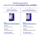 MEDIHEAL DERMA CLEAR MADECASSOSIDE BLEMISH SPOT PATCH *6POUCH/132
