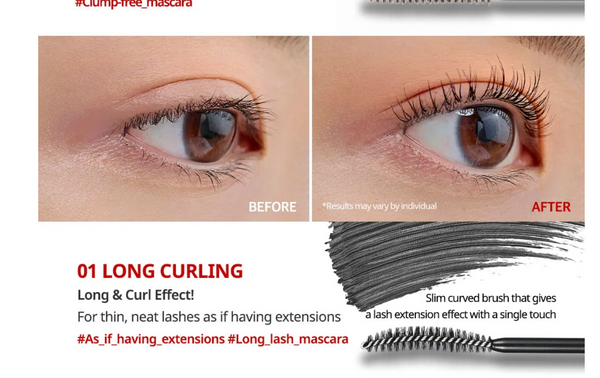 KILL LASH SUPERPROOF MASCARA 01 LONG CURLING