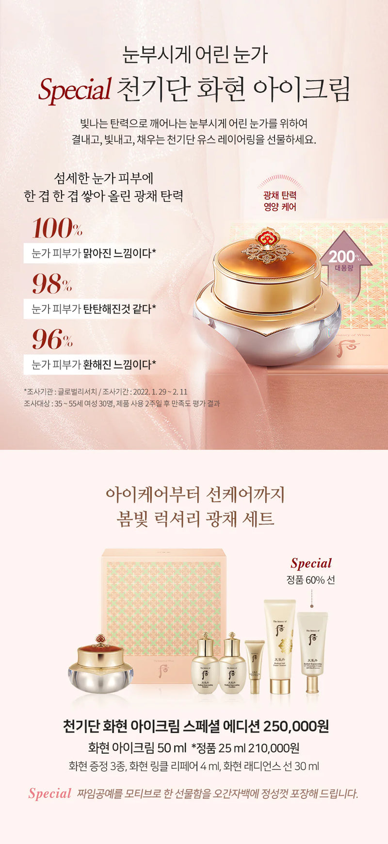 Whoo Cheongidan HwaHyun Eye Cream Special Set