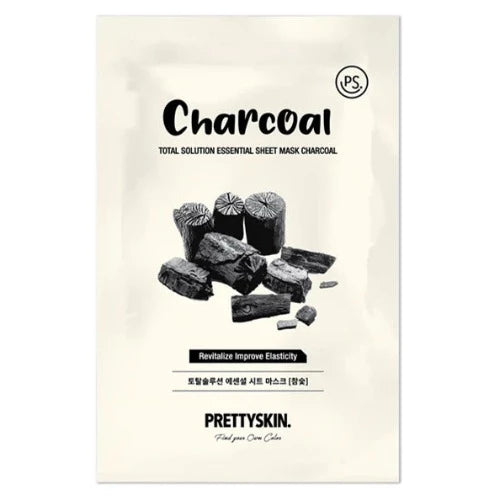 PRETTYSKIN TOTAL SOLUTION ESSENTIAL SHEET MASK | CHARCOAL