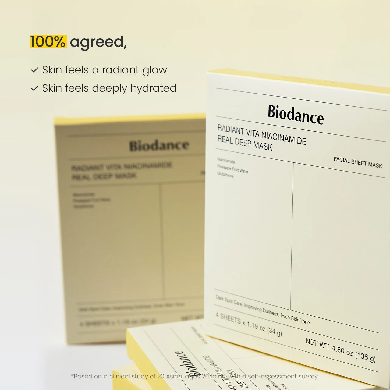 Radiant Vita Niacinamide Real Deep Mask 1Box 4EA