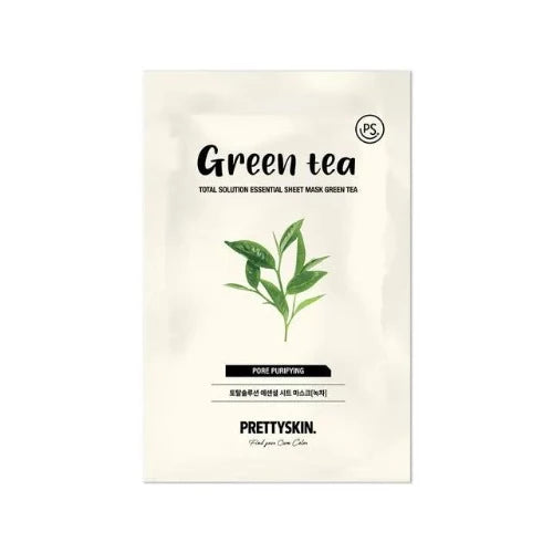 PRETTYSKIN TOTAL SOLUTION ESSENTIAL SHEET MASK | GREEN TEA