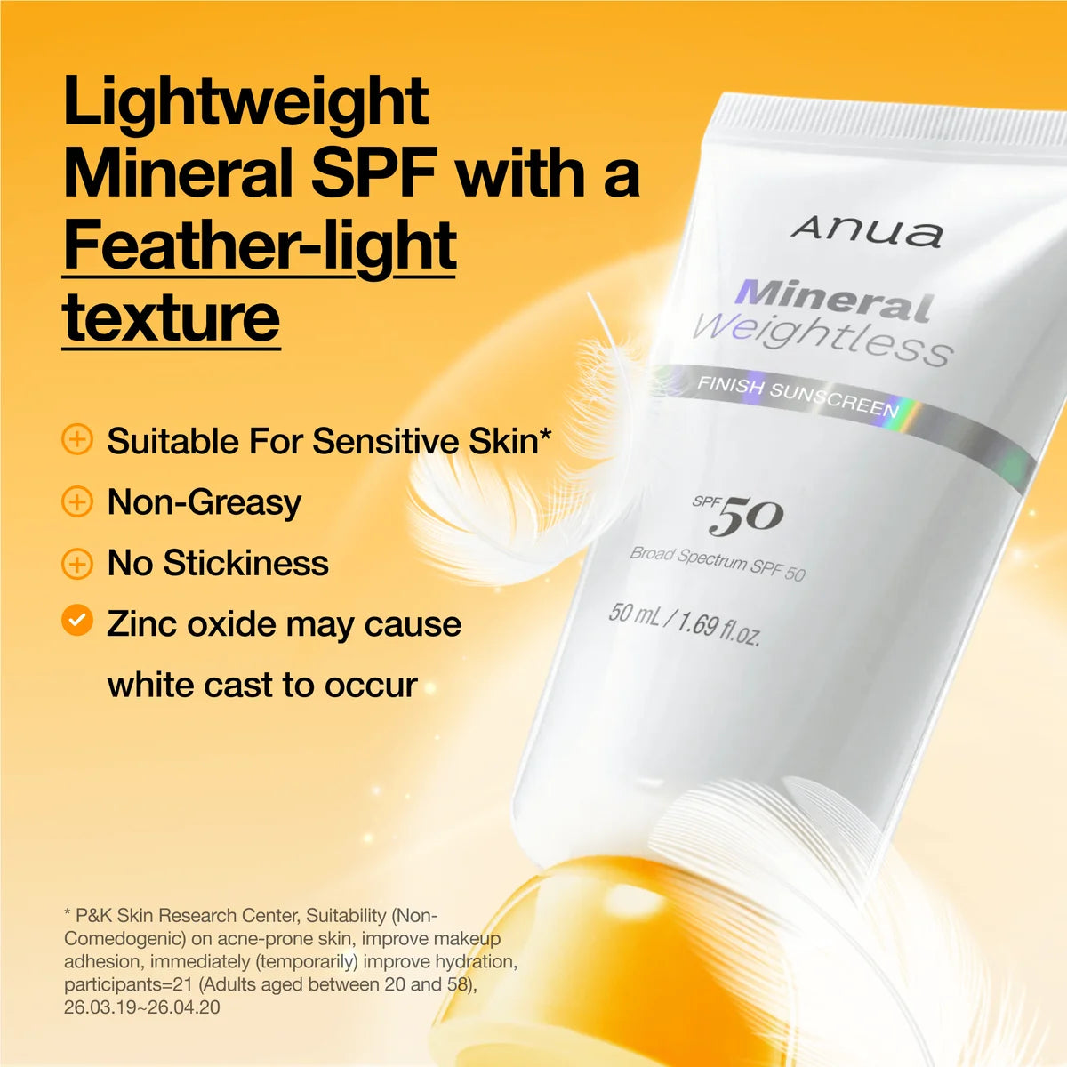 ZERO-CAST MOISTURIZING FINISH SUNSCREEN 50ml