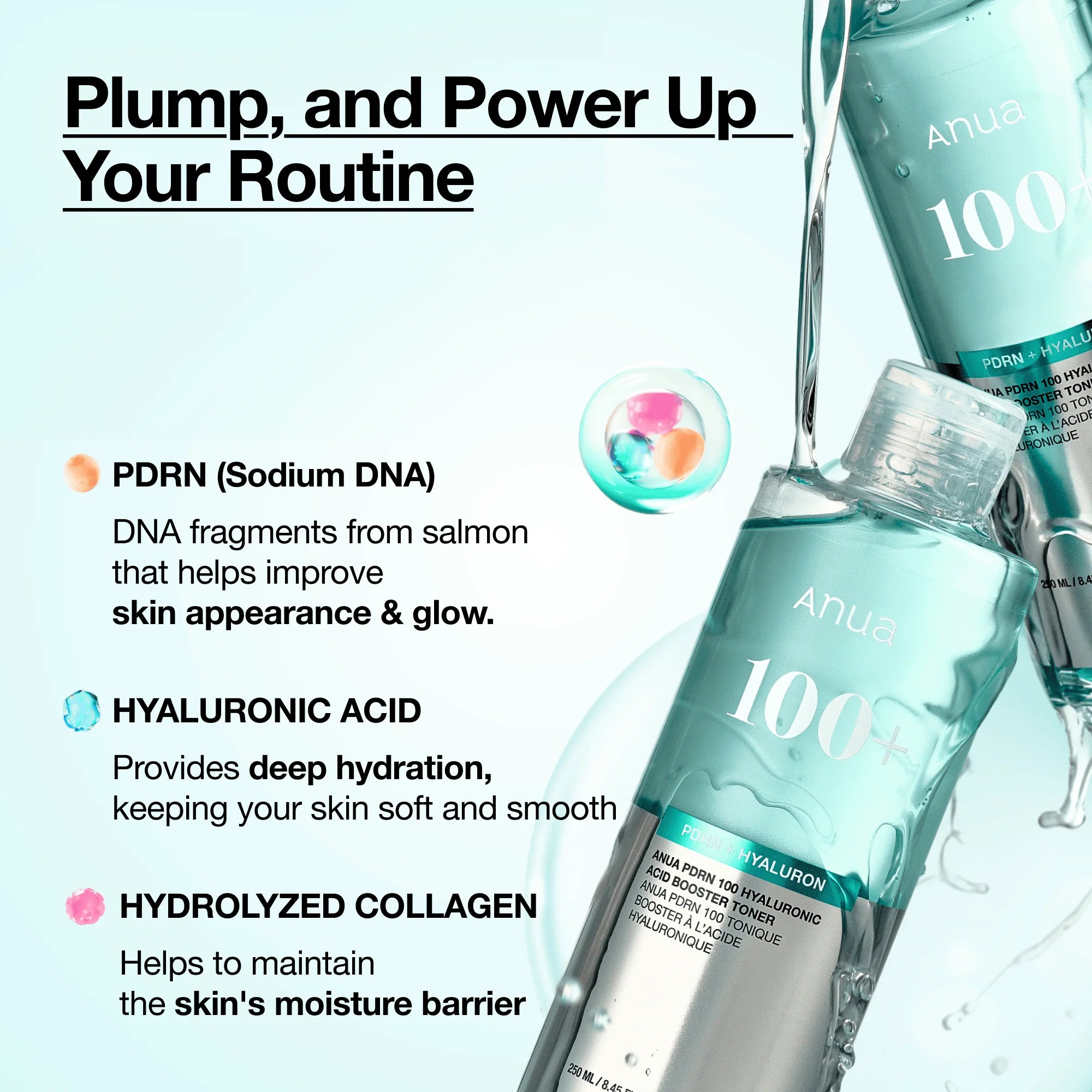 ANUA PDRN HYALURONIC ACID BOOSTER TONER 250ml